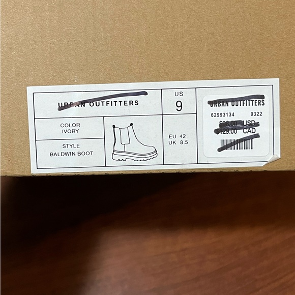 NWT Urban Outfitter Tan Baldwin Boots Size 9 Platform - Picture 3 of 8